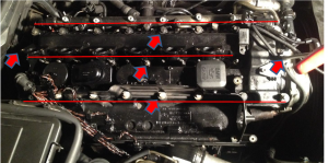 BMW E31 840Ci M62 M60 Ventildeckeldichtung wechseln Stoßstange